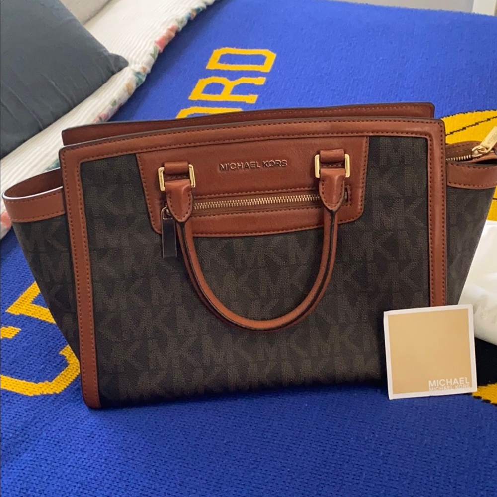 New Michael Kors Selma Satchel Handbag
